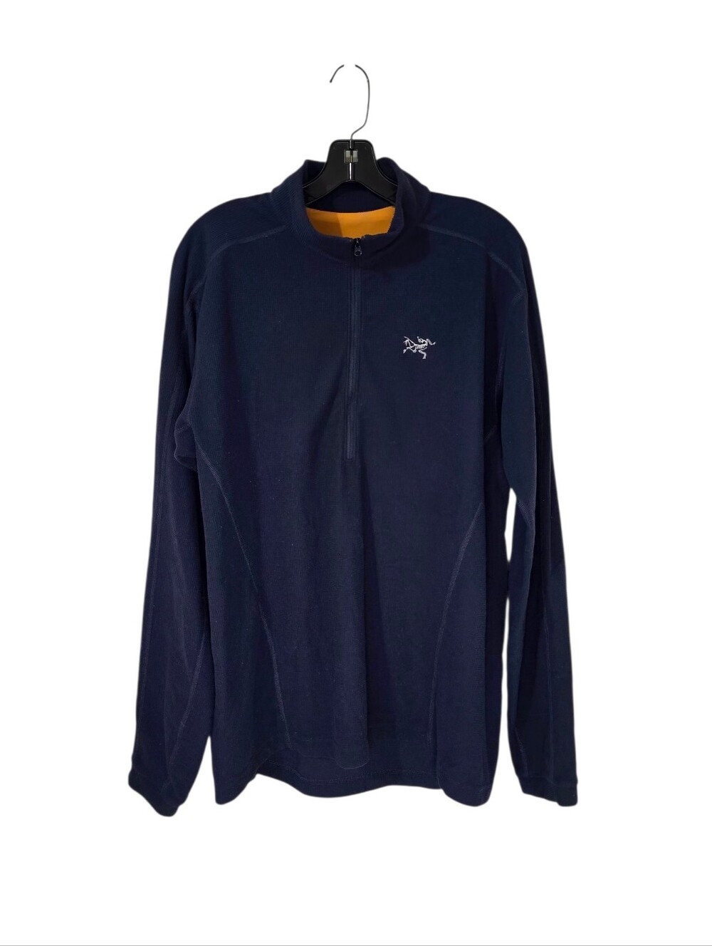Arc'teryx Navy Poloartec 1/4 Zip Pullover Men's Large Activewear Outdoor
